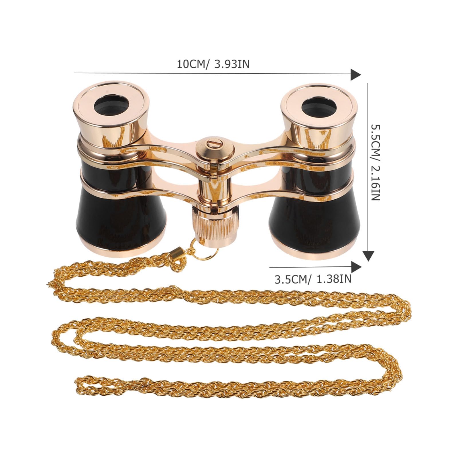UKCOCO Binocolo Mini da Donna in Ferro con Catena, Binocolo Portatile Compatto e Leggero per Concerti e Attività Outdoor, per Escursionismo e Regali
