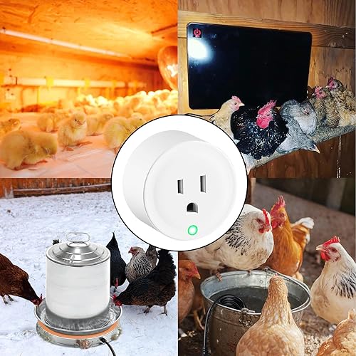 Miniatura 4 de Toma de corriente controlada termostáticamente (2 piezas) se enciende automáticamente por debajo de 32 , se apaga por encima de 50 , enchufe de