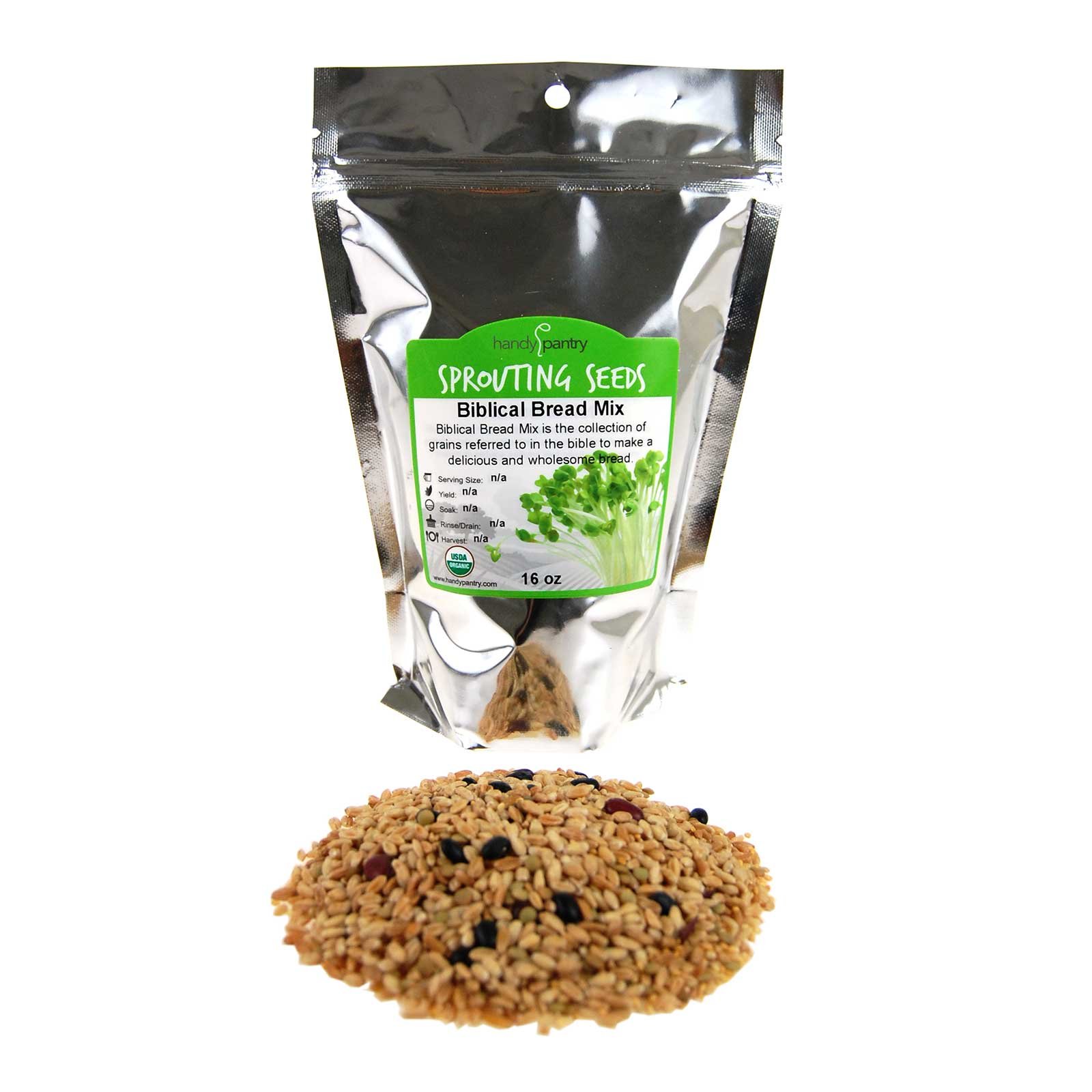 Buy Handy Pantry Organic Biblical Bread Multi-Grain Mix - Make Scripture  Bread / Flour - 1 Lbs - Whole Grain Mix: Wheat, Spelt, Barley, Millet,  Lentils & Beans Online At Desertcart India