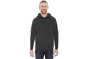 Authentic Pigment Black French Terry Hoodie - Small