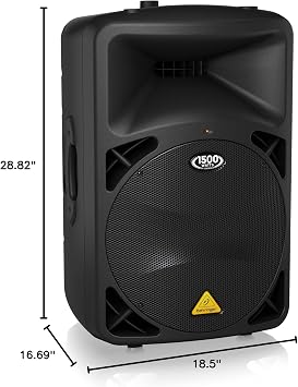 Behringer EUROLIVE B615D Active 2-Way 1500 Watt PA Speaker System with 15 Woofer and 1.75 Titanium Compression Driver