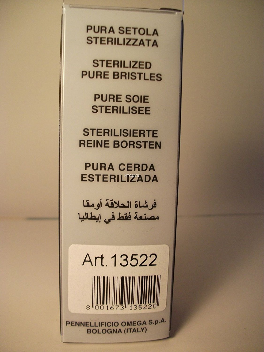 Pennello da Barba Omega #13522 Setole di Cinghiale Nero