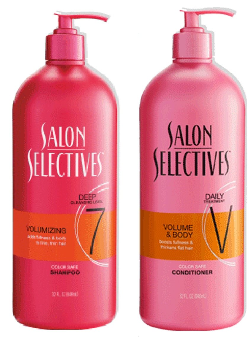 Salon Selectives Color Safe Volume Shampoo & Conditioner Set (40 Fl Oz Ea