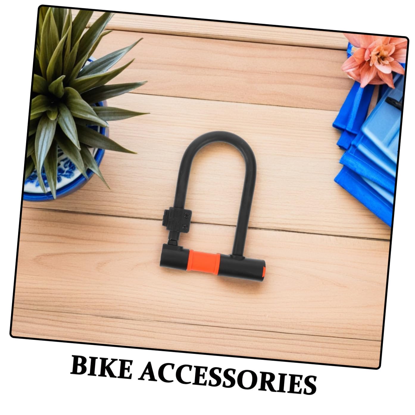 HANABASS Candado U Antirrobo para Bicicleta y Patinete Cable Reforzado Adaptable Construcción Duradera Aleación Gruesa Protección Segura para Bicicletas y Bikes Diseño y Resistente