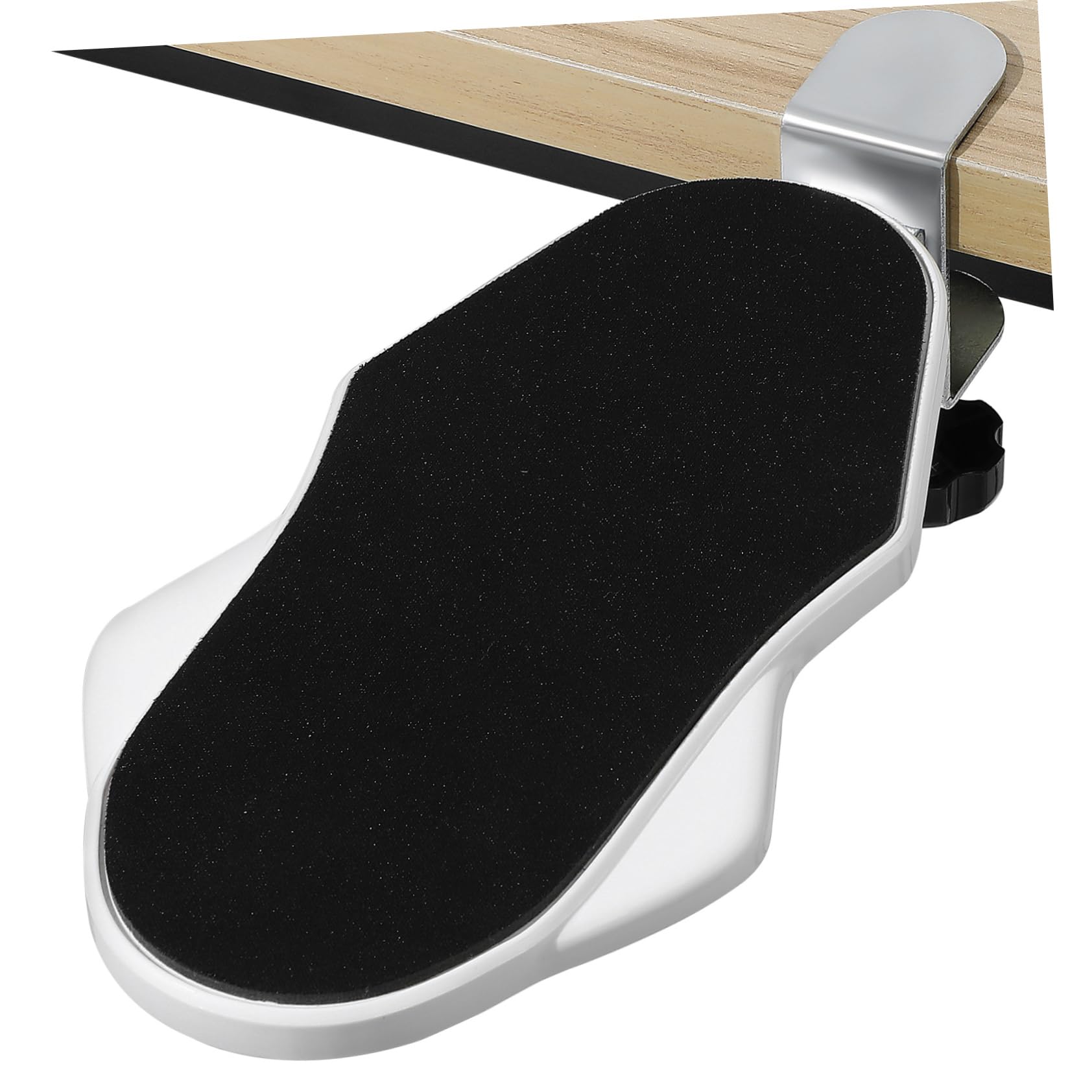 Poggiabraccio da Scrivania Pieghevole in Abs e Ferro Bianco | Uso Ergonomico per Postazioni e Setup Gaming, Design Ribaltabile, Supporto per Gomito Confortevole