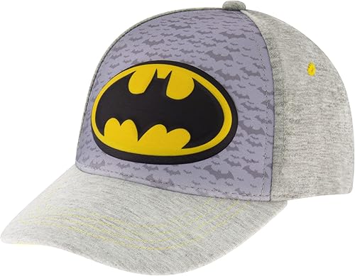 DC Comics Gorra de béisbol para niños, gorra ajustable de Batman, para niños de 2 a 4 años o para niños de 4 a 7 años
