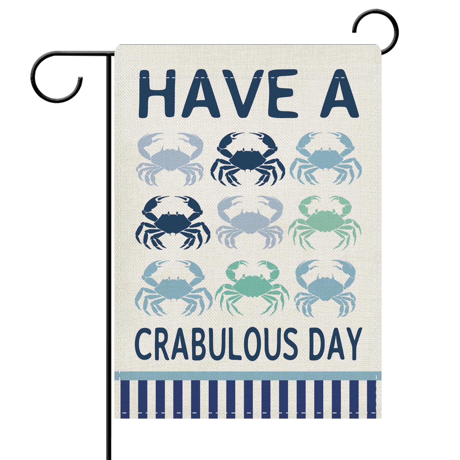 Drapeau de jardin crabe avec impression double face haute densite
