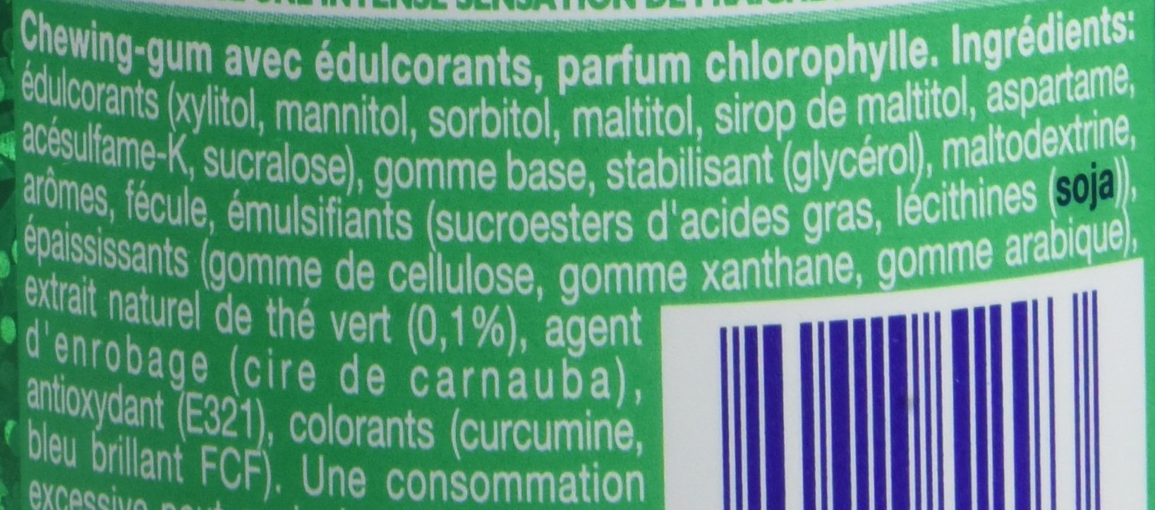 Mentos Pure Fresh Chewing Gum sans Sucres 50 Dragées 100 g - Lot de 6