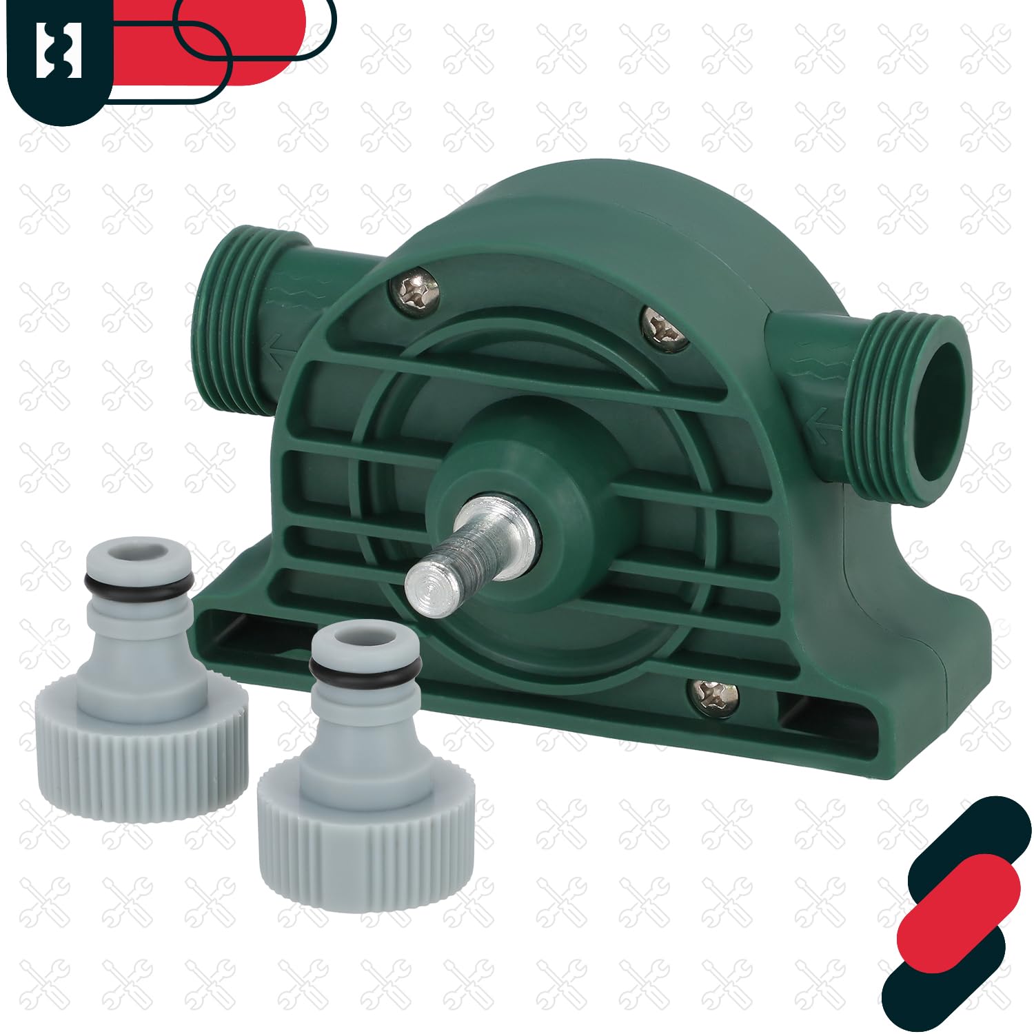 KOTARBAU® Bomba para Taladro hasta 4200 ml/min, Dispositivo para bombear Agua y líquidos, Bomba de trasvase de cobmbustibles, gasoil, Aceite, Bomba de Taladro, Bomba para vaciar, Bomba para trasvasar