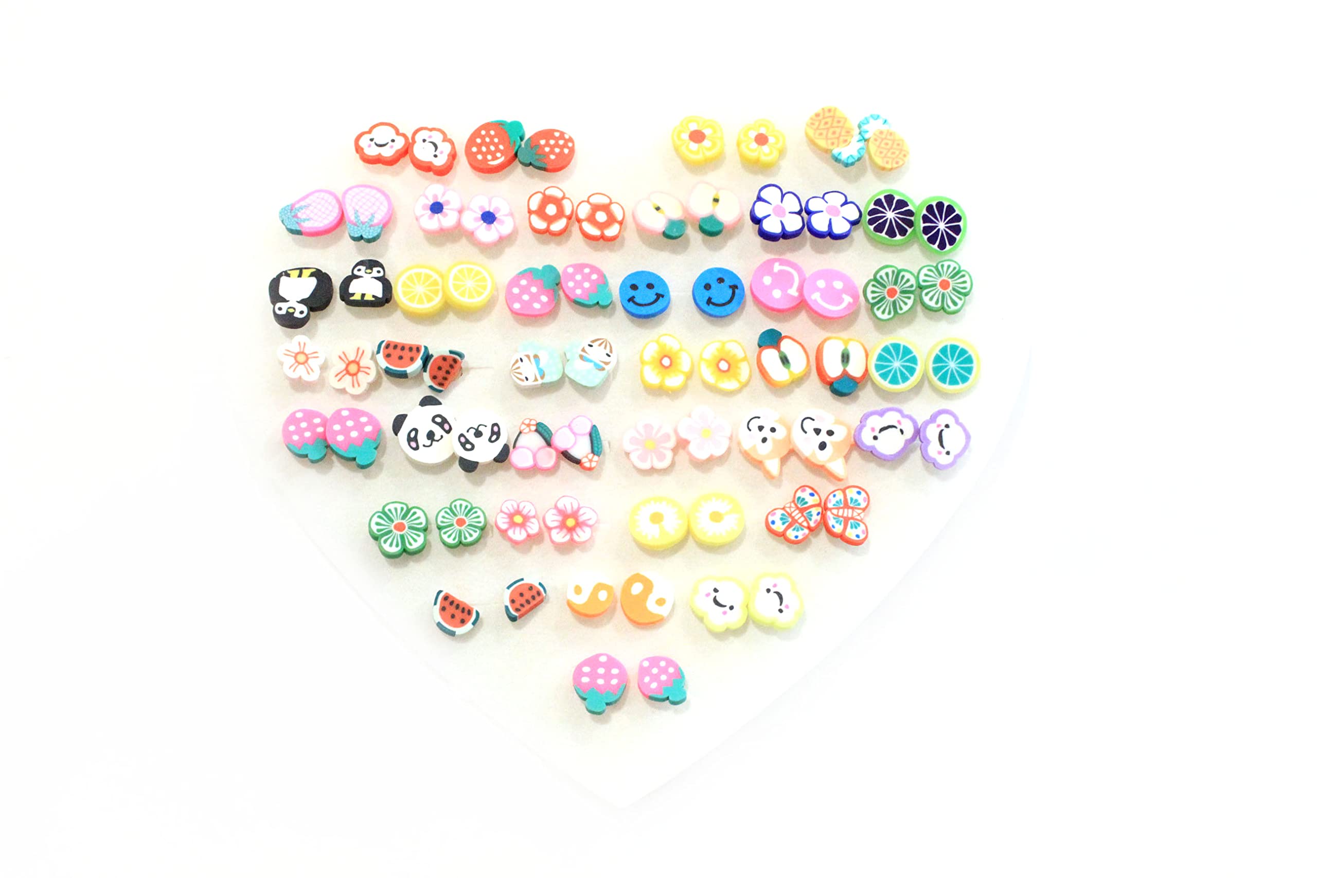 La Belleza Multicolor Assorted Fruit Design | Kids design Small Stud Earrings for Charming Girls And Women Combo of 36 Pair Set/Pack in a Heart Box (B0BB7KRWCW) Amazon Price History, Amazon Price Tracker