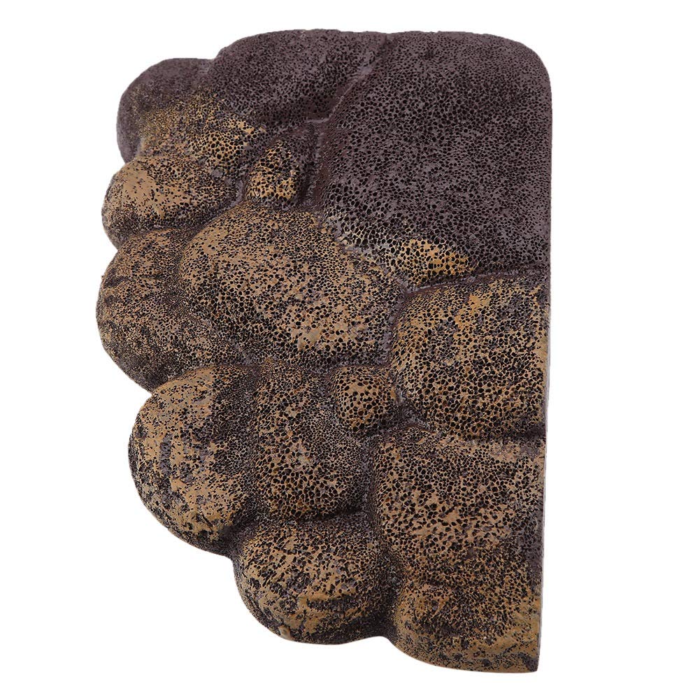Resina Tartaruga Magnetic Basking Isola Galleggiante Isola Basking Ramp Tartaruga arrampica Pietra Acquario Paesaggio Ornamento Habitat Decor per Semi Animali Acquatici(NS-78)