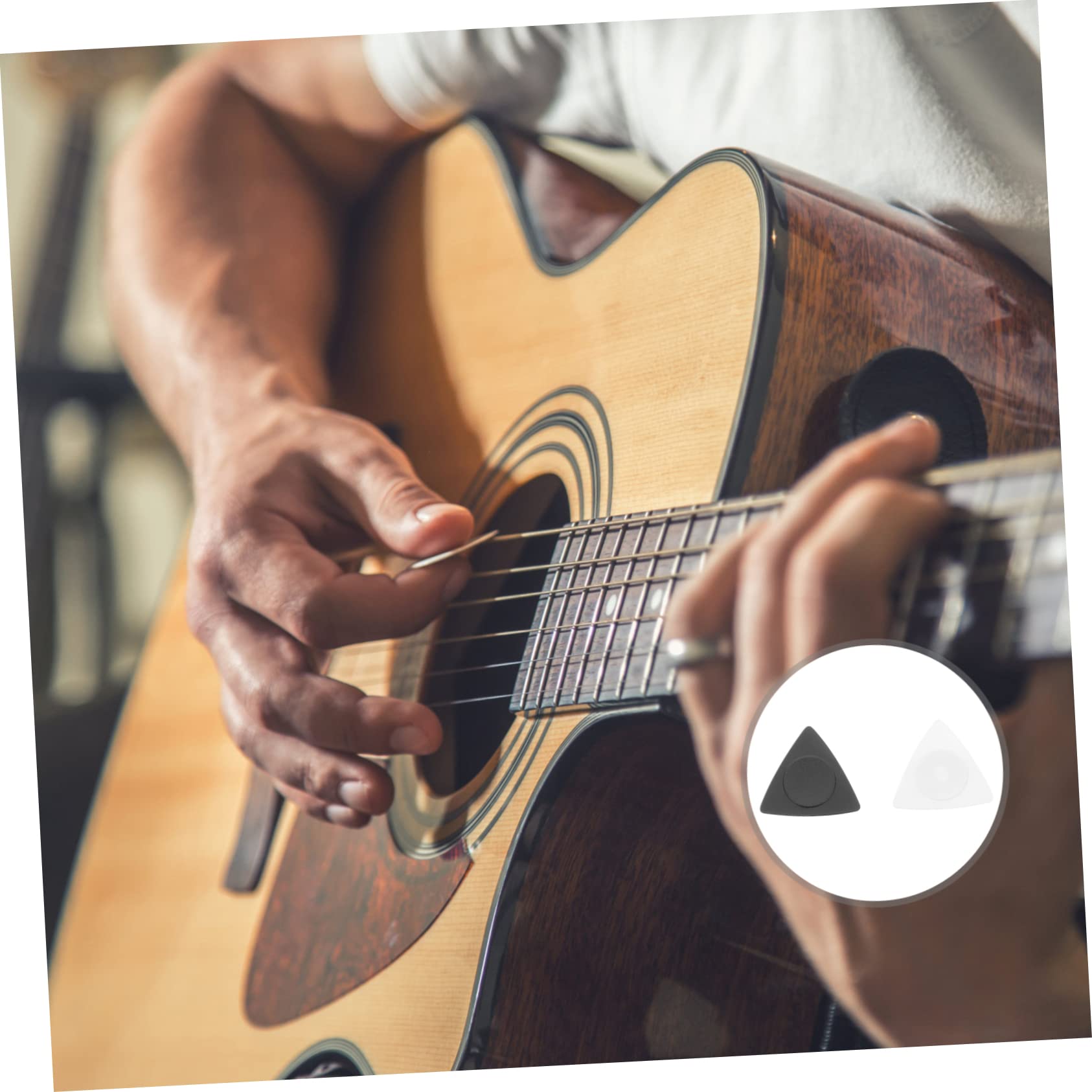 ifundom 5 Zestawów Gitara Trójkąt Pick Akcesoria Do Gitary Kostki Do Gitary Trójkątna Gitara Pick Przenośna Plektron Akcesoria Gitarowe Stylowa Instrument