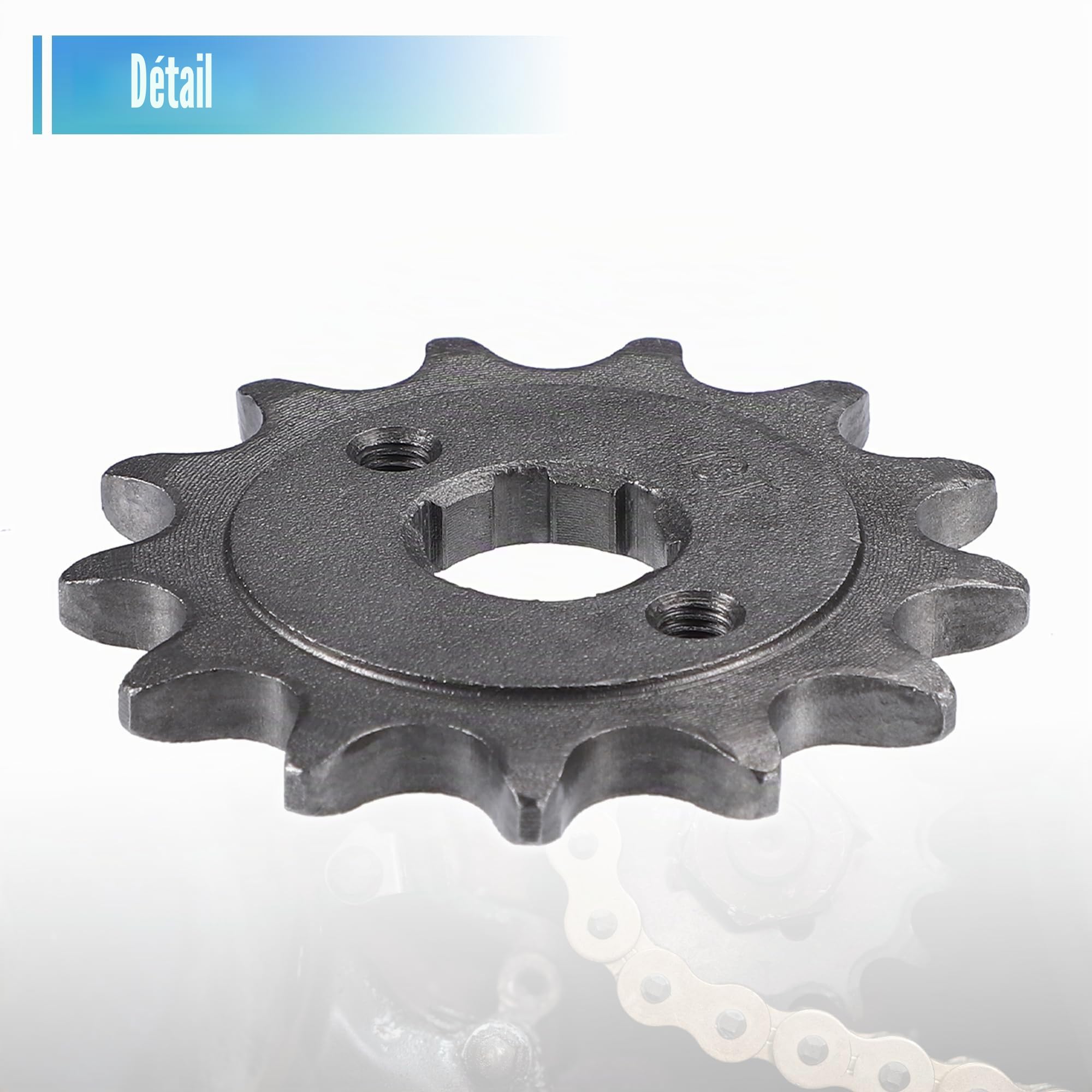 X AUTOHAUX 1 ensemble 520 Style 13 dents 20 mm ID Moto Avant Moteur Pignon Fit pour 50cc 70cc 110cc 125cc Moto Dirt Pit Bike Mini Bike ATV