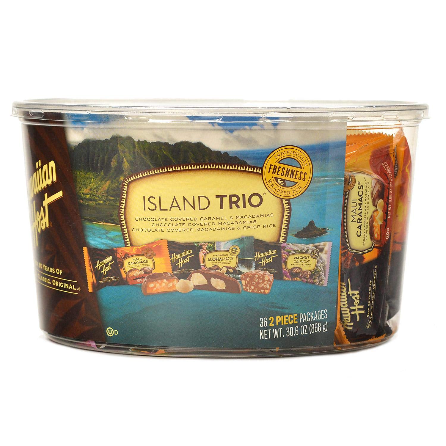 Amazon.com : Hawaiian Host Island Trio Gift Pack 36 Count