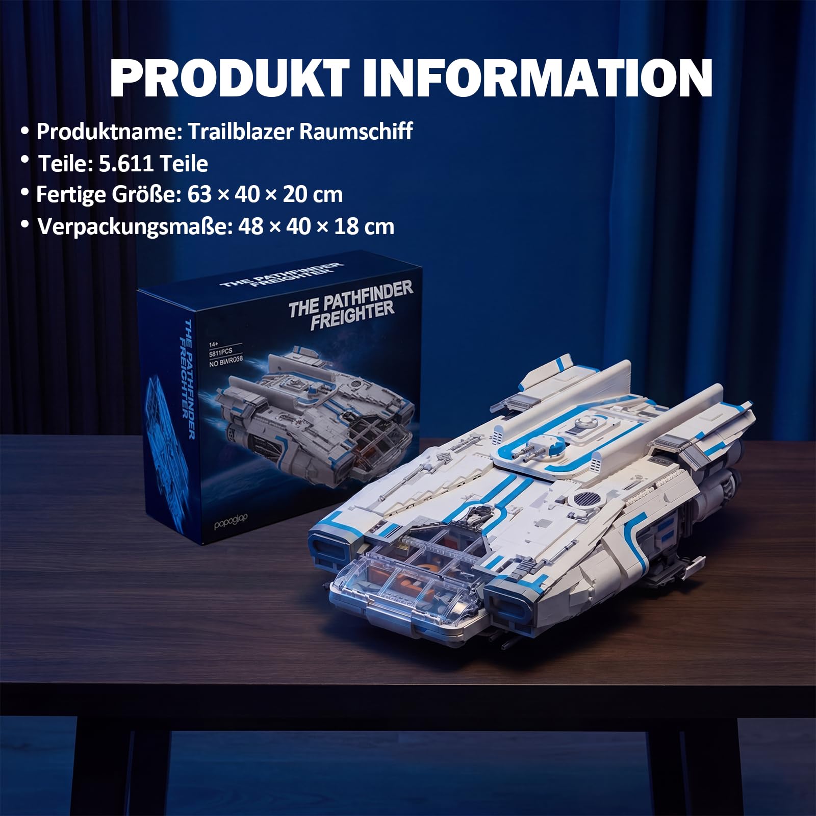 Raumschiff Klemmbausteine Space Wars - 5611 Teile Technik Spaceship Modular Buildings, Sci-Fi Bauset für Erwachsene Kompatibel mit Barweer BWR008