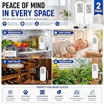 Daytech Freezer WiFi Temperature & Humidity Sensor