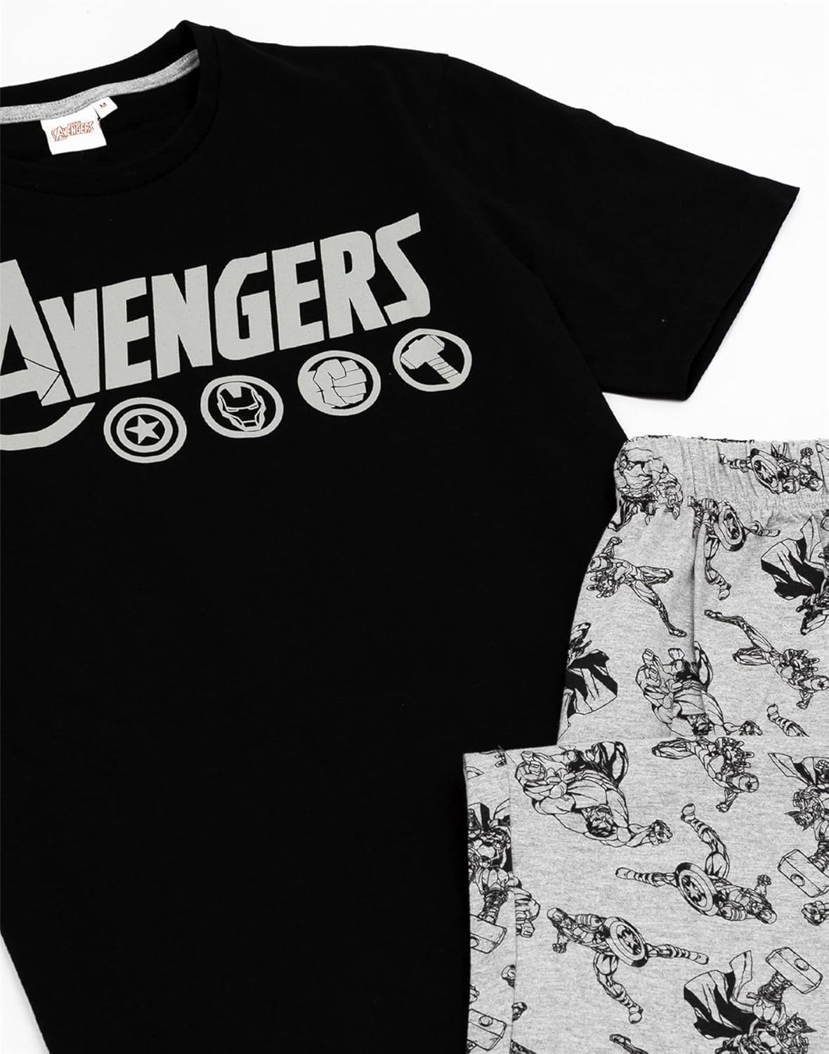 Marvel The Avengers Mens Pajamas Logo Lounge Pants & T-Shirt Set - Image 3