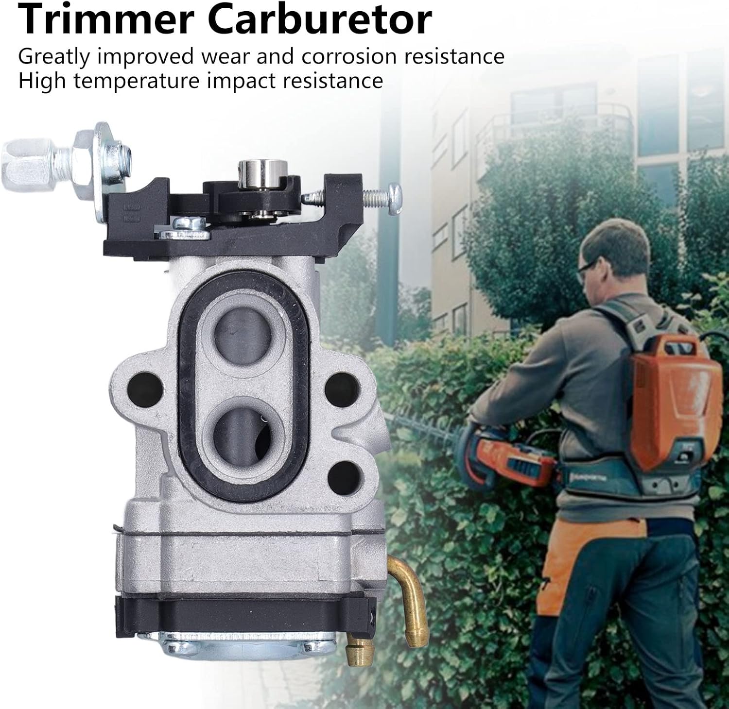Trimmer Carburetor High Silicon Aluminum Alloy Carb, Assy Hedge Trimmer for Husqvarna 226HD60S 226HD75S 226HS75S