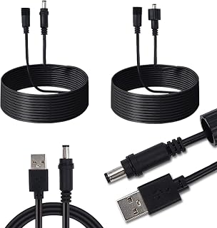 Solar Flood Lights Extension Cable IP65 Waterproof 16ft Extension Cord Pack of 2 For All of Richarm Solar Light Spotlights