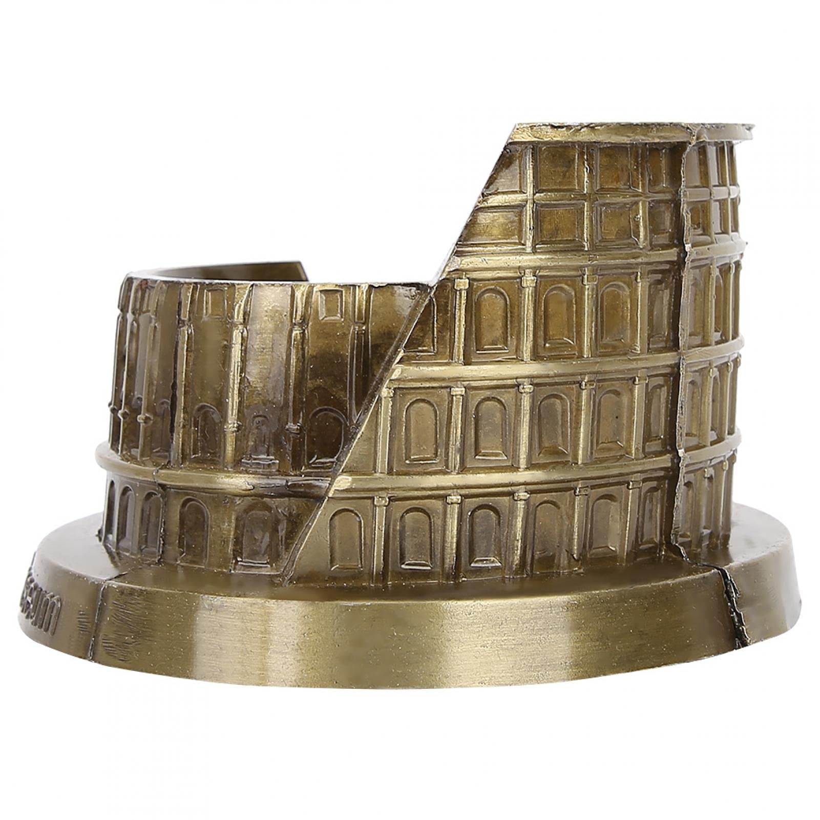 Pssopp Roma Colosseo Modello Metallo Miniatura Colosseo Romano Bronzo retrò Architettura Antica per Scultura Artigianale Artigianale