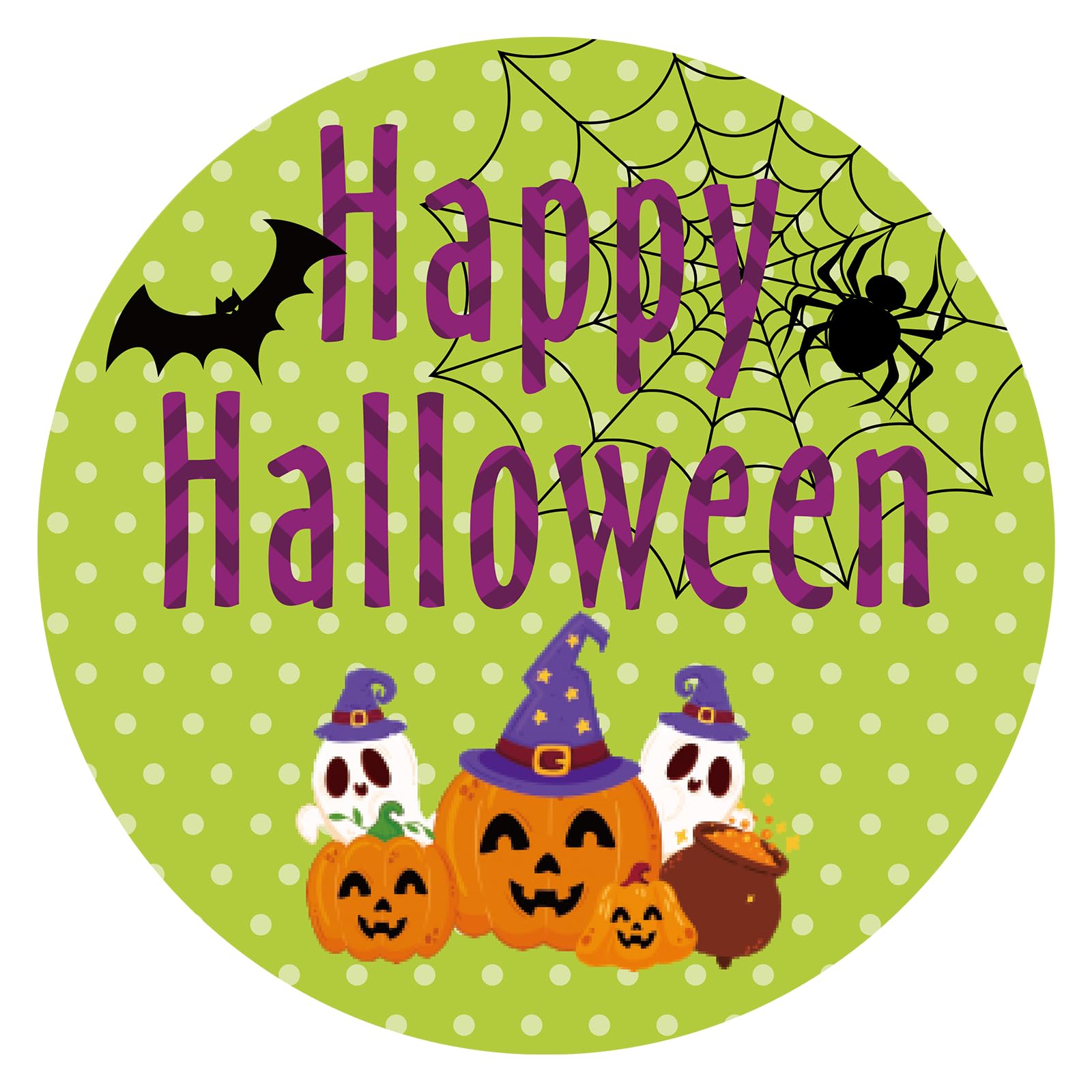 Alynta Happy Halloween Stickers 2 Inch 60PCS Halloween Pumpkin Ghost Labels