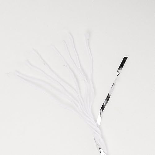 Miniatura 97 de Cuerda de algodón de 328 ft, cuerda de Navidad, cuerda resistente para manualidades y envolver regalos. Rojo Blanco