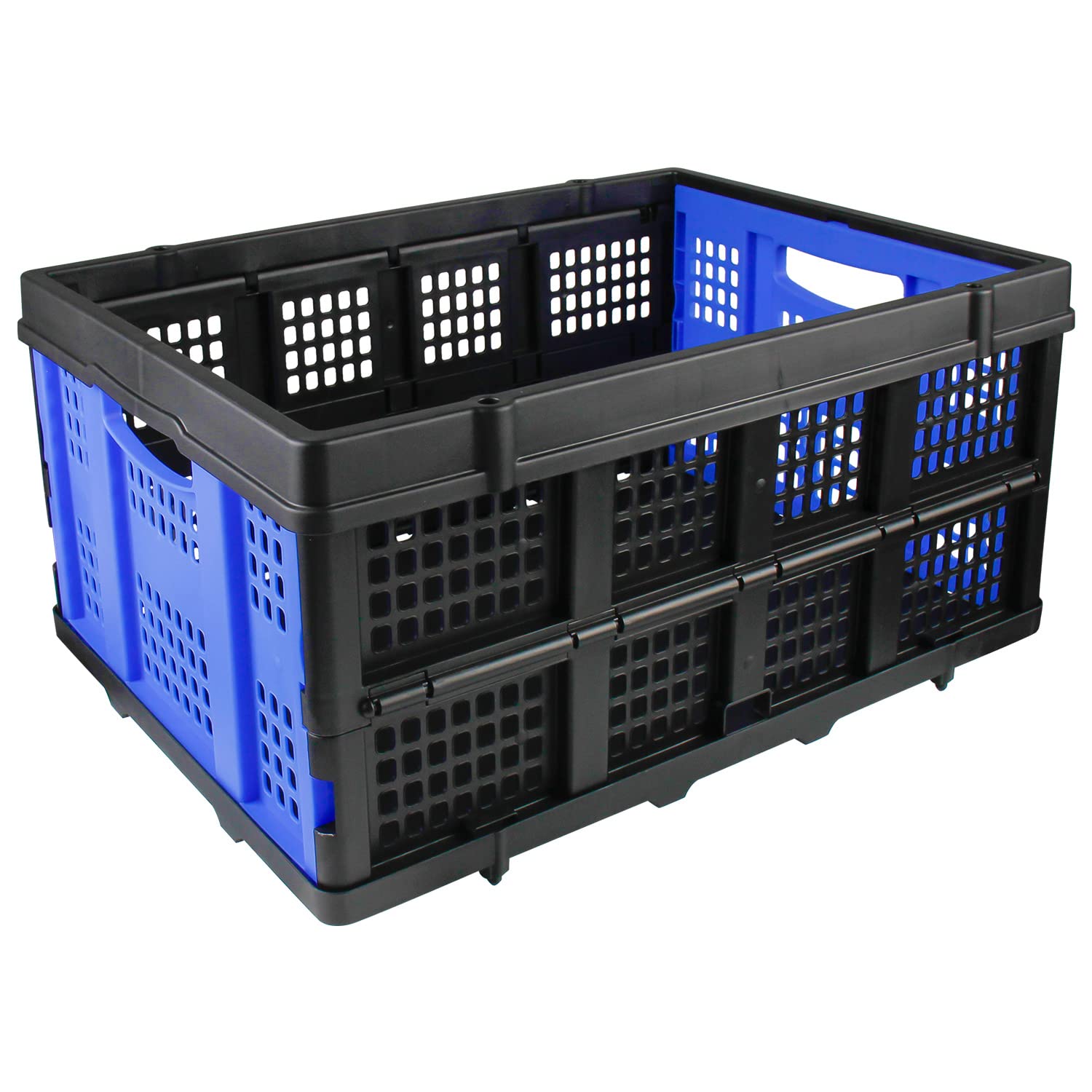 APOXCON Plastic Collapsible Storage Crate, Folding Storage Basket for Home, Shopping and Office
