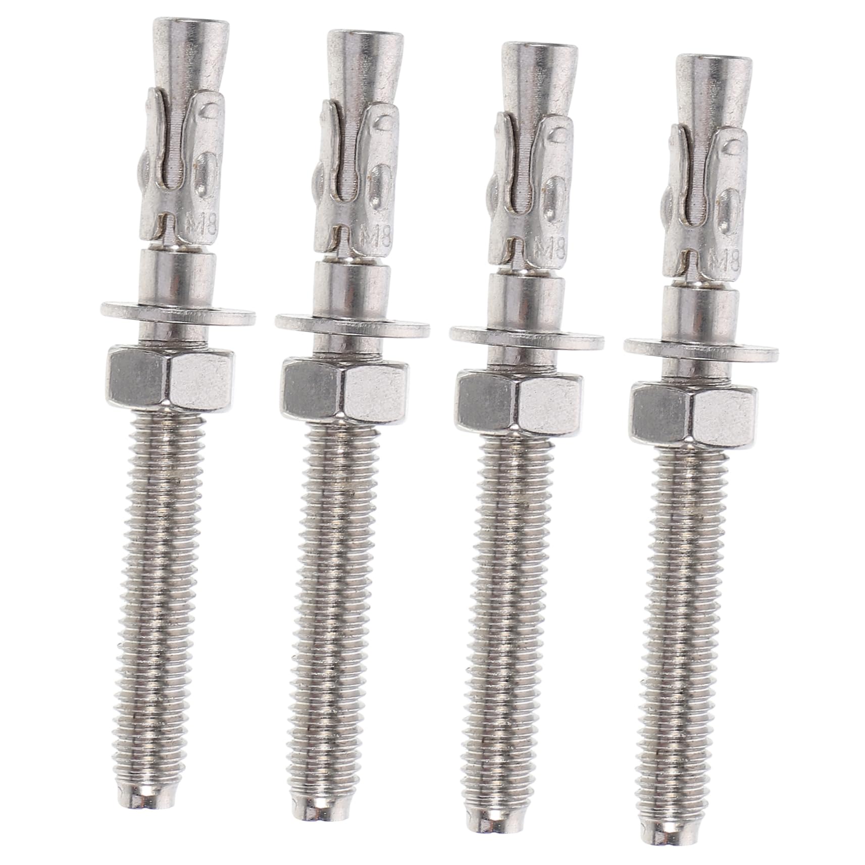HAWILLOSCH 4 Pack Stainless Steel Expansion Screws Bolt for Wall Railing Seat Furniture Installation