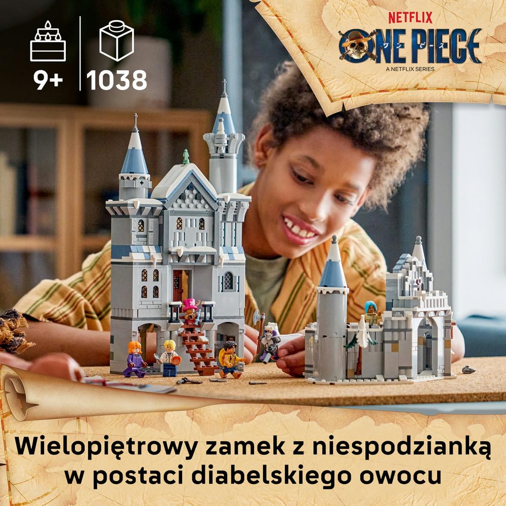 LEGO ONE PIECE Bitwa pod zamkiem Drum 75645 | Scenka ONE PIECE, zestaw akcji, prezent dla fana anime 9+, 1038 elementów
