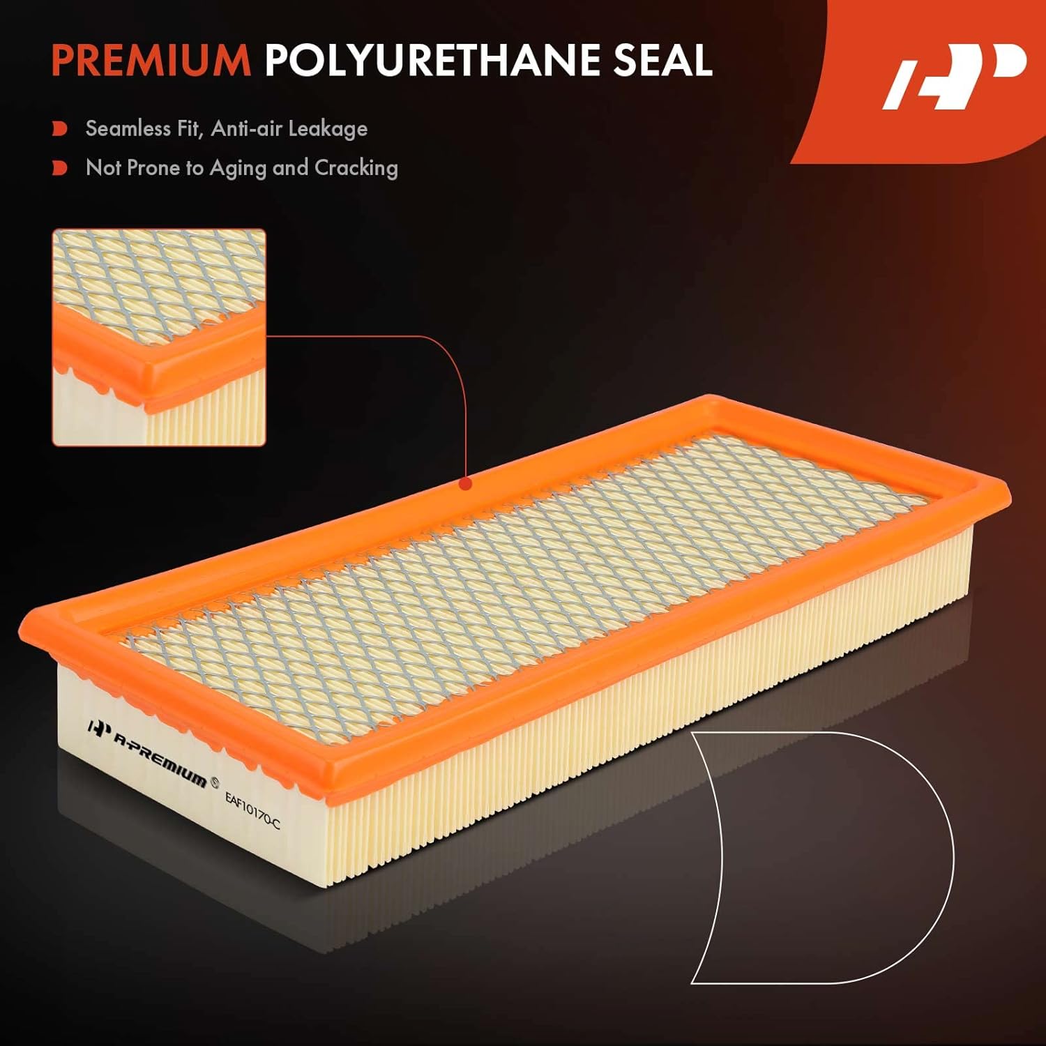 A-Premium 2-PC Engine Air Filter Compatible with Ford Escape 2005-2008 2.3L, Escape 2009-2012 2.5L & Mercury Mariner 2006-2008 2.3L, Mariner 2009-2011 2.5L, FHEV