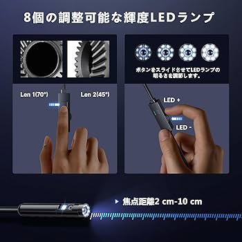 360万画素＆2K最新型】 ファイバースコープ Amazon.co.jp: 【360万画素＆2K最新型】 ファイバースコープ