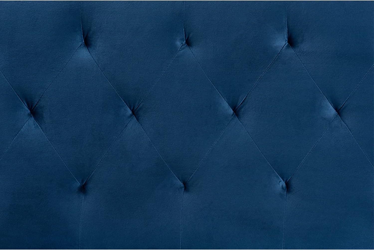 Baxton Studio Felix Modern and Contemporary Navy Blue Velvet Fabric Upholstered King Size Headboard