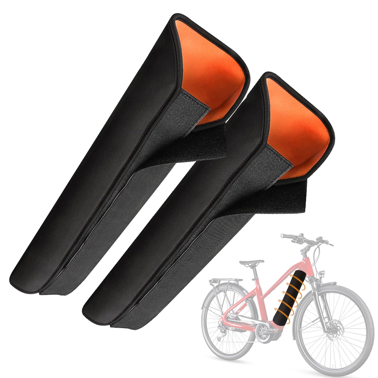 2Pcs E-bike Battery Cover, E-bike Cover for Battery Protective,Universal Outer Protection 28-36cm, Battery Protective Bag, Waterproof Electric Bike Covers Accessories