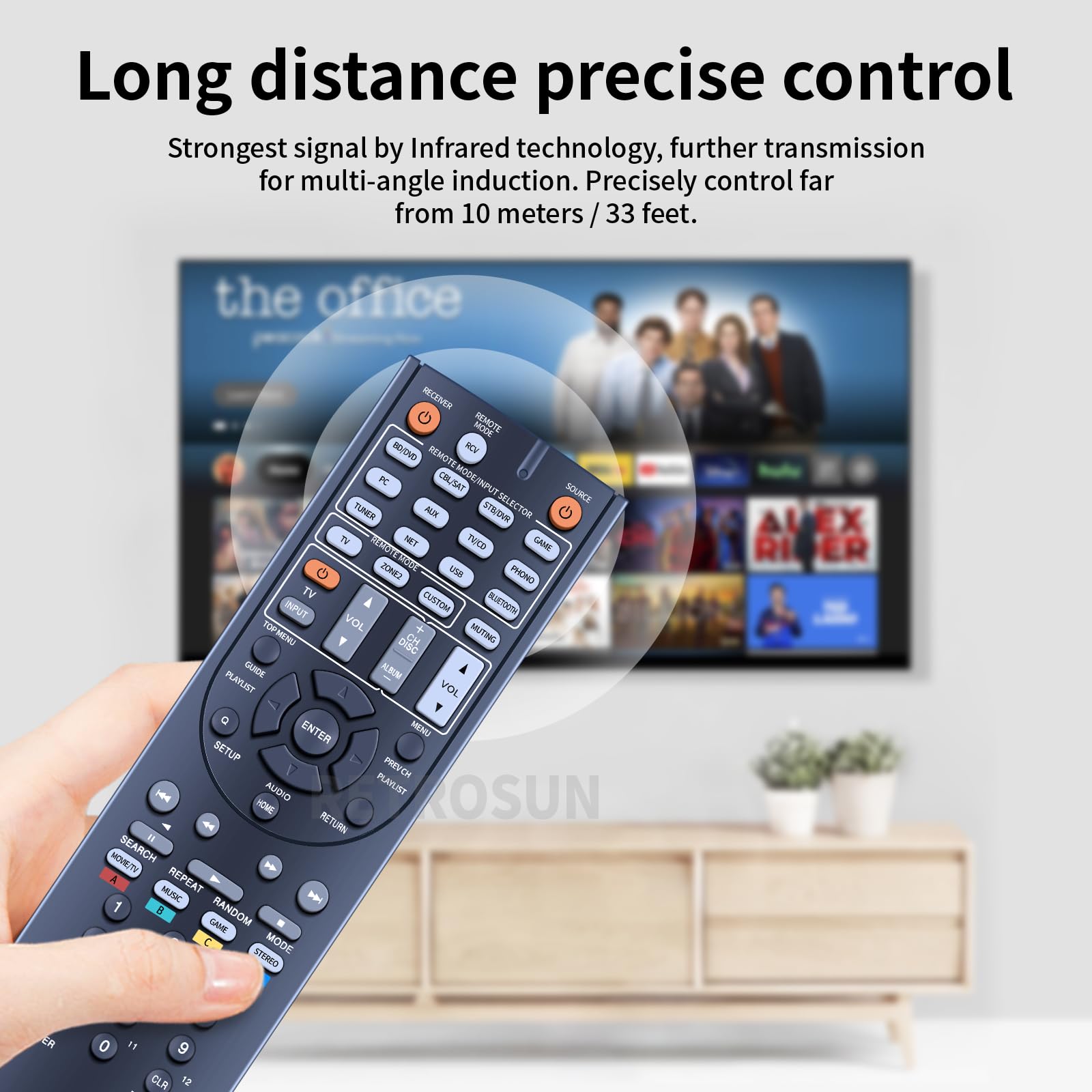 VINABTY RC-765M RC765M Télécommande Remplacée Convient Pour