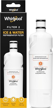Whirlpool Refrigerator Ice & Water Filter 2, WHR2RXD1, 1-Pack
