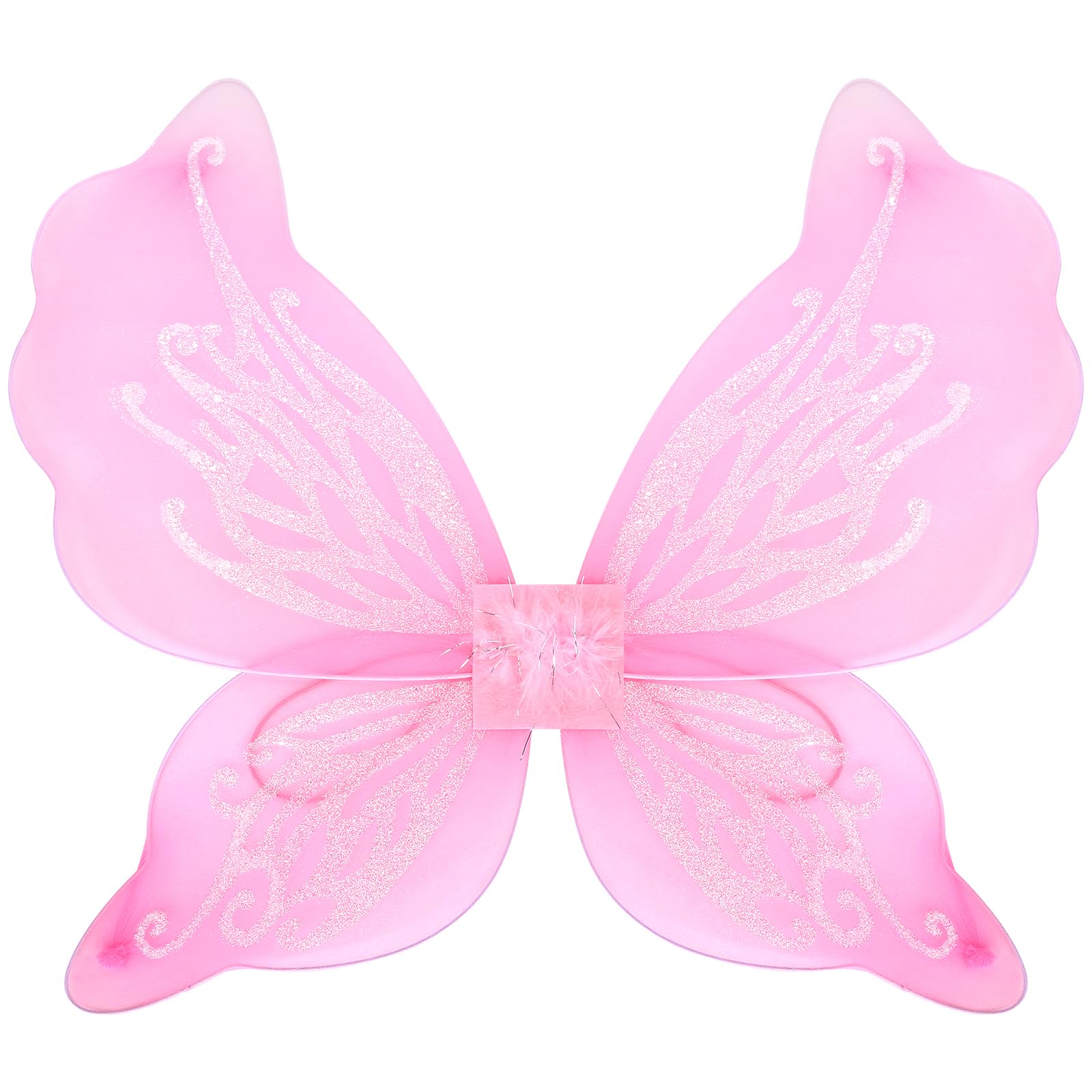 Nenjindz Fairy Wings for Women Butterfly Wings, Sparkly Fairy Princess Wings for Halloween Cosplay Costume Accessories(Pink)