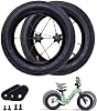 PUKY Next 14 inch wheel set, black, 2 x pneumatic tyres, 14 inches, for childrens balance bike from 2-6 years, balance bike tyres, flipchip wheels, spare parts for learning bike, robust tyres
