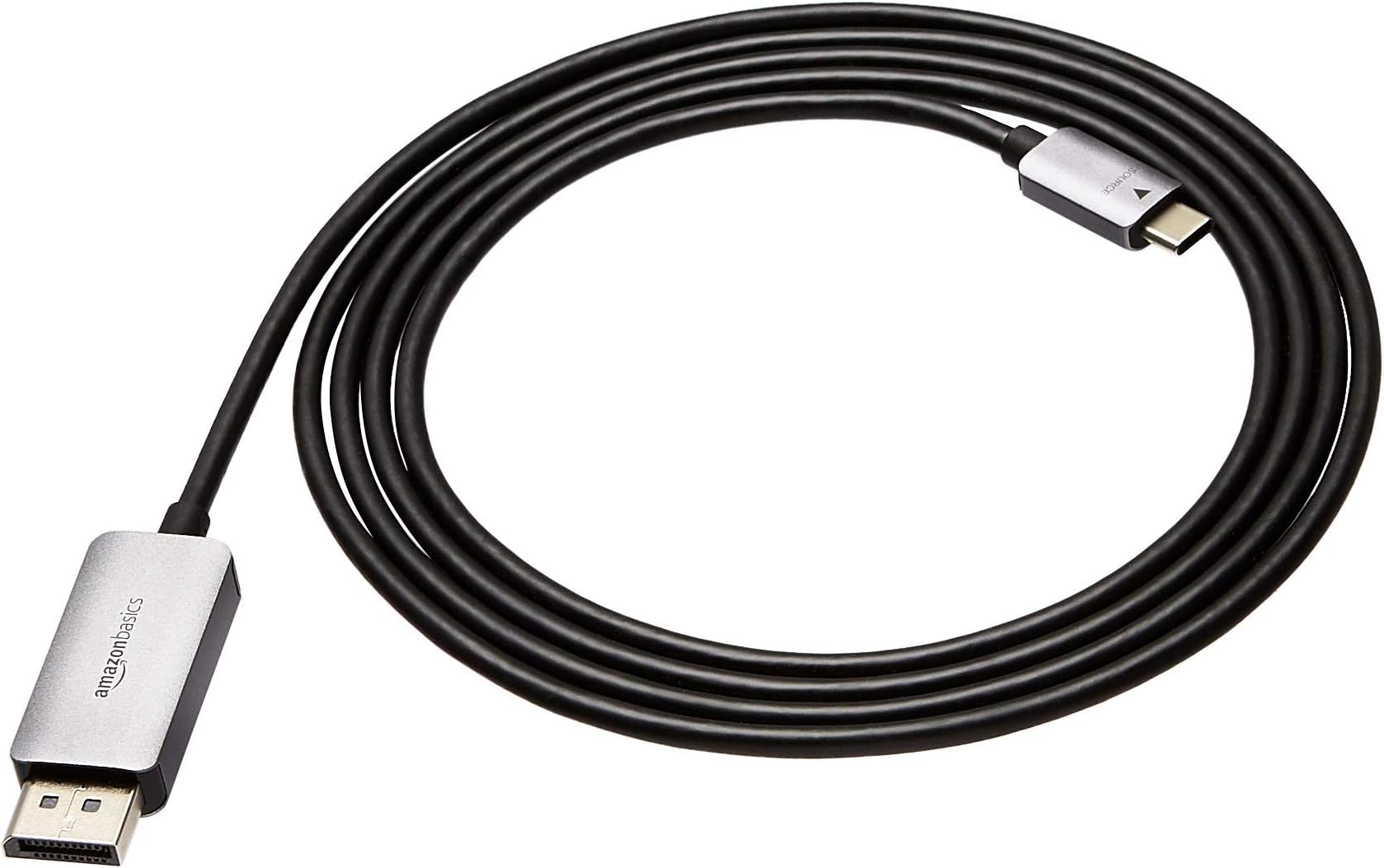 Aluminum Uni-Directional USB-C (Source) to DisplayPort Cable (Display) - 6-Foot