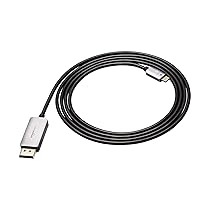 Amazon Basics – Cavo Unidirezionale in Alluminio da USB-C (Sorgente) a DisplayPort (Display), 1,8m