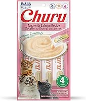 Vista 12 de INABA - Golosinas Churu para gatos, puré cremoso para gatos, sin cereales, que se puede lamer y exprimir / suplemento con vitamina E y taurina, 0.5