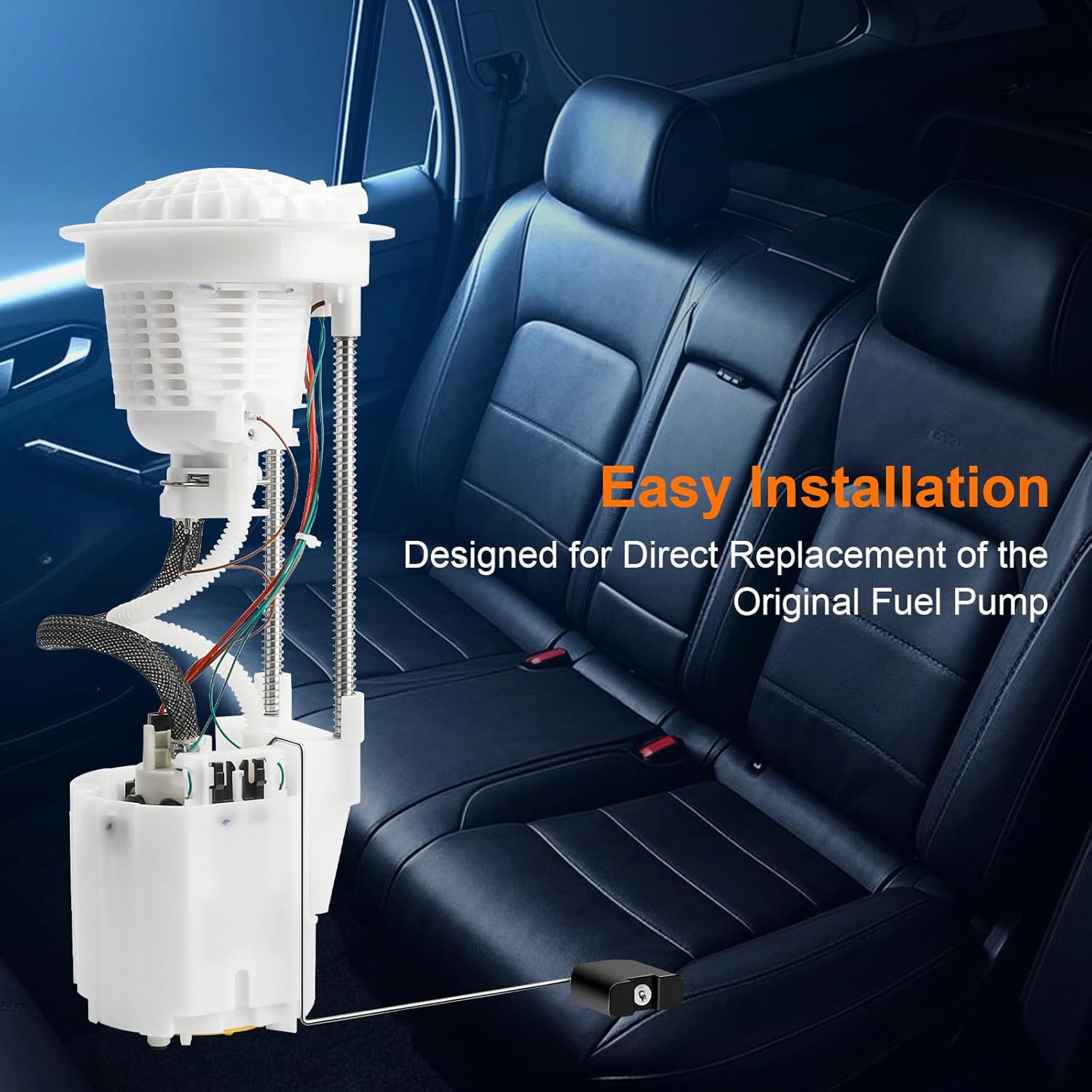 Electric Fuel Pump Module Assembly Compatible with Dodge Ram 1500 2004 2005 2006 3.7L 4.7L 5.7L w/Sending Unit, Replace E7186M 5104694AA 5104694AC