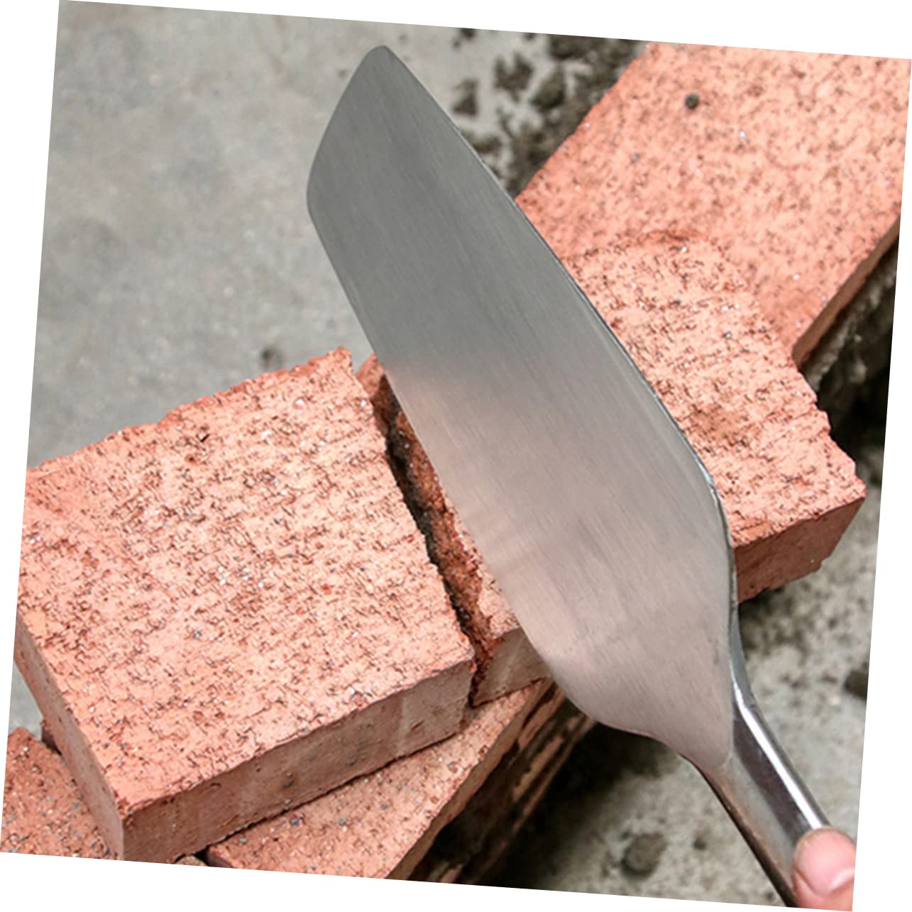 STOBOK Maurerkelle aus Edelstahl mit Ergonomischem Griff und Nivellierfunktion Multifunktionale Messkelle für Präzises Verputzen und Fliesenlegen im Bauwesen