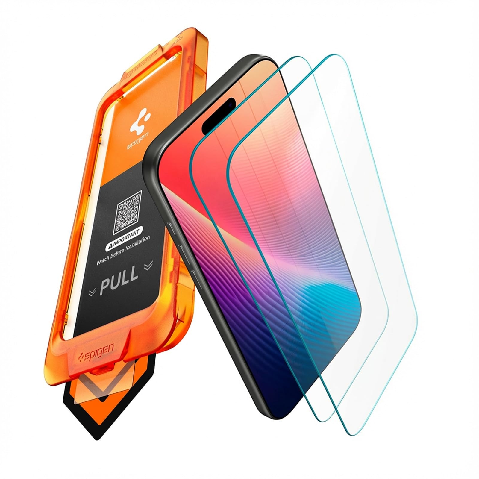 Spigen AlignMaster S Tempered Glass Screen Protector Guard for iPhone 17 Pro Max [2 Pack]