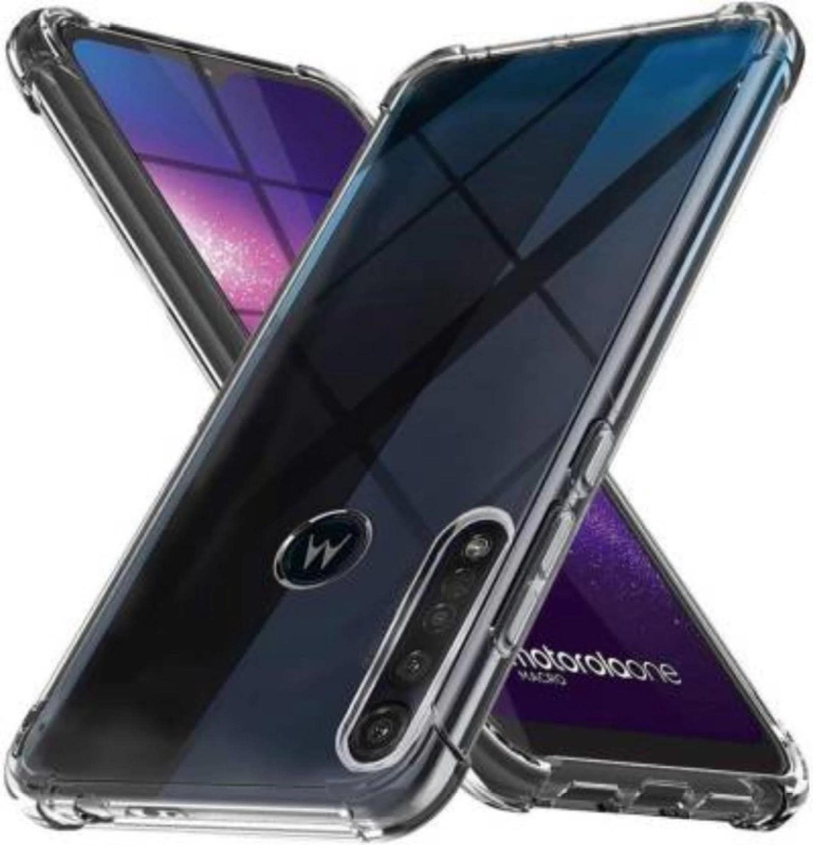 Gorilion Bumper Case Clear Flexible Back Cover for Motorola Moto One Macro / G8 Play - Transparent