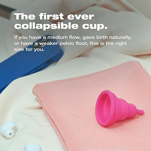 Miniatura 2 de Intimina Lily Cup Compact - Small Menstrual Cup with Flat-fold Compact Design, Disposable Menstrual Cups, Period Cup Reusable (Size B)