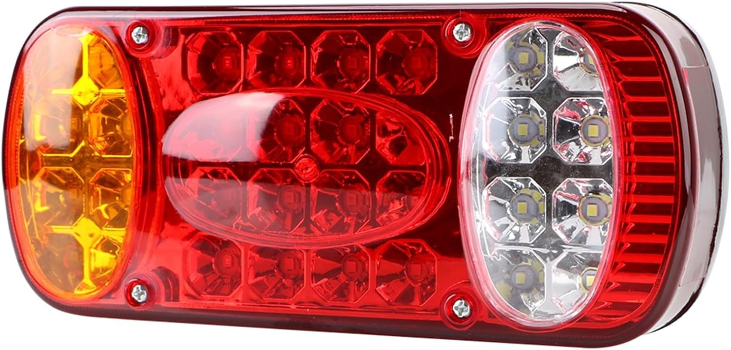 Amazon.co.jp: リア ライト 12V 24V テールライトトラックターンシグナルライトトレーラートラック LED テールストップ ブレーキランプカーアクセサリー 車のテールランプ(Color:12V) : 車＆バイク 車のテールライト 12V 24V トラックリアブレーキランプ LED トレーラーターンシグナルランニングライトテールライト停止警告イ