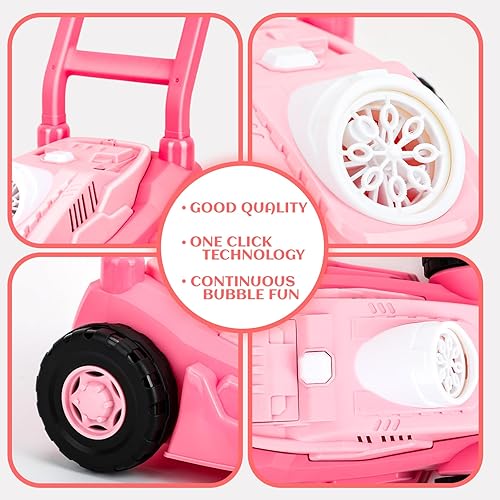 Miniatura 6 de Cortacésped de burbujas para niños pequeños de 1 a 3 años, máquina de burbujas, juguetes para exteriores, cortacésped automático de burbujas,