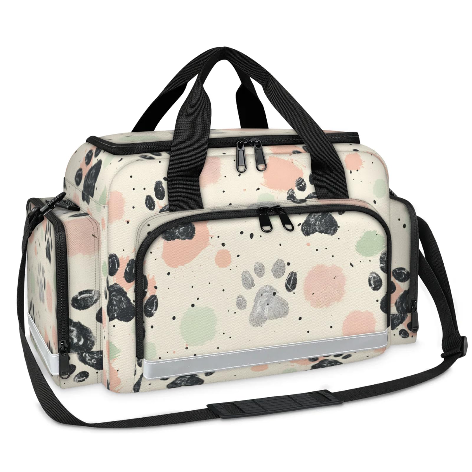 GzLeyigou First Aid Bags Empty, Pet Dog Emergency Bag First Aid Kit Multiple Compartment Kit Carrier On Call Trauma Bag For Paramedics Emergency Medical Supplies Kit