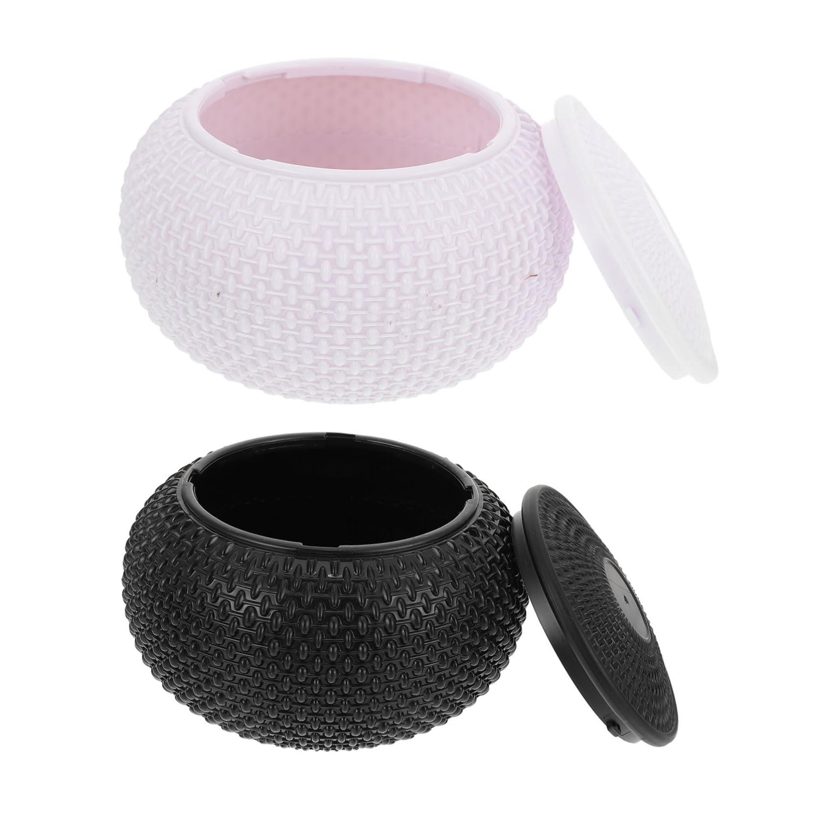 ERINGOGO 2Pcs Bead Storage Box Sturdy Go Chess Piece Organizer with Lids Chic Storage Case for Chess and Portable Design for Home and Travel Use