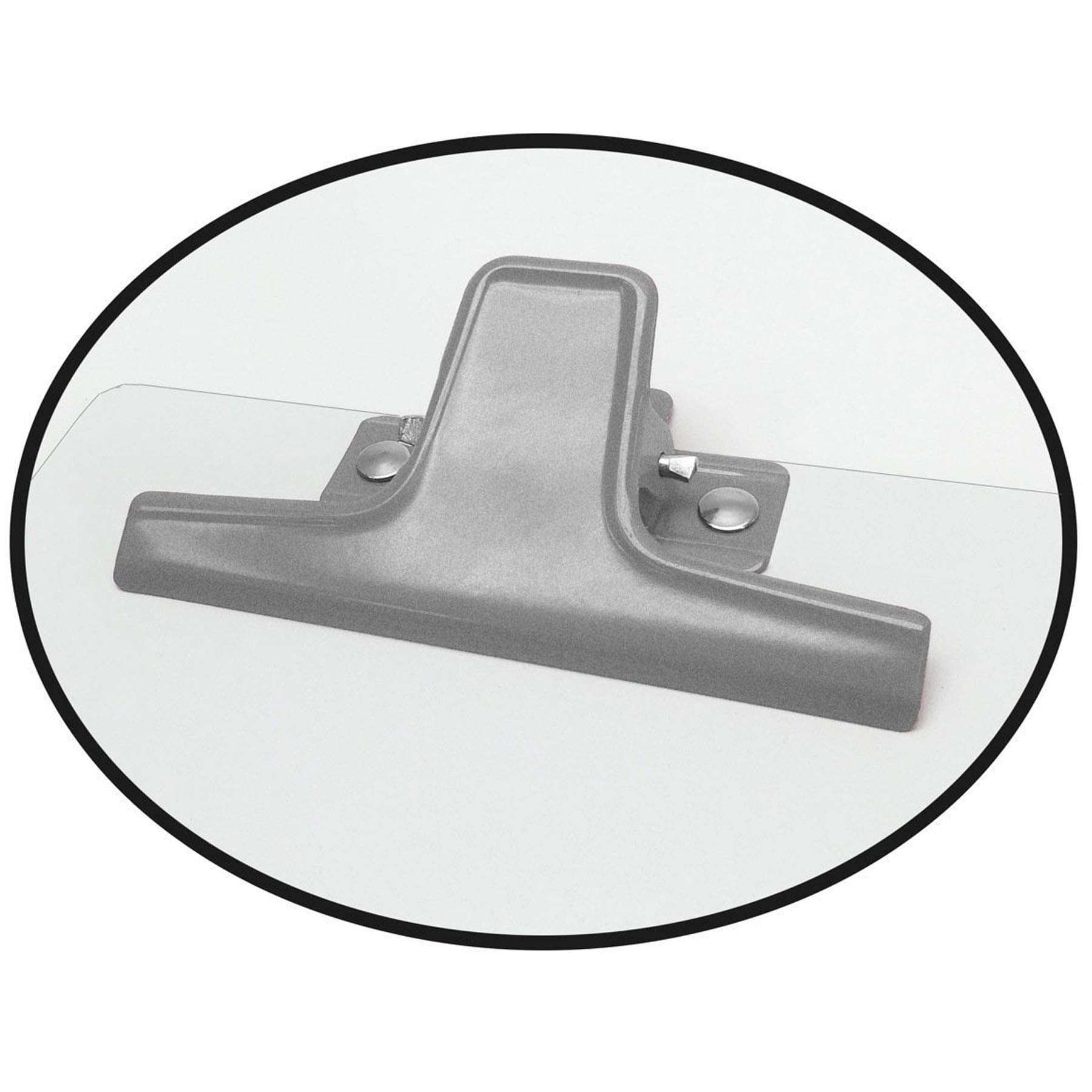 Acrimet Portablocco Bianco Formato Lettere A4 (33cm x 23cm) Clip Fermacarte Premium in metallo (Pannello Rigido MDF) (Clip Argento) (6 Pezzi)